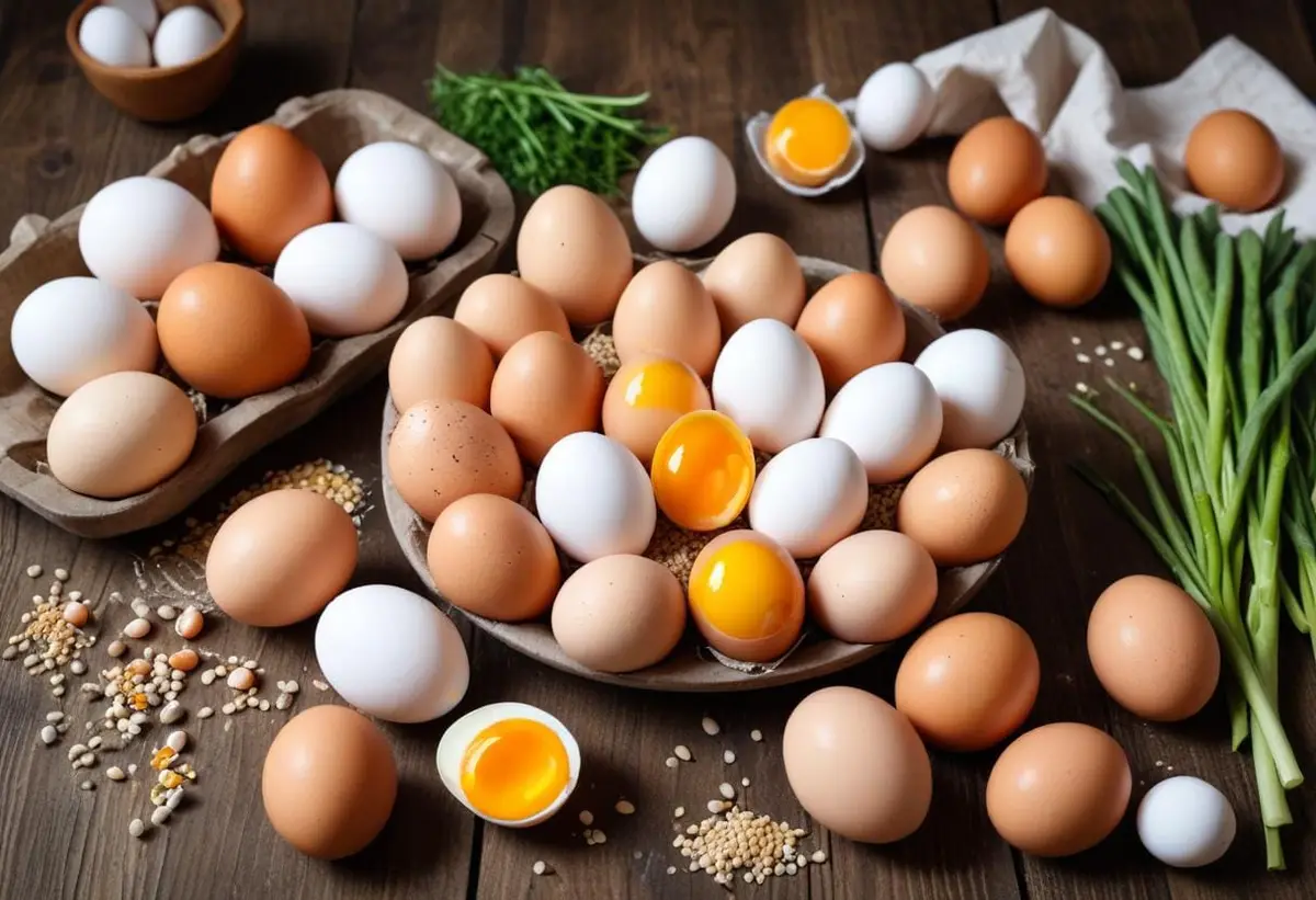 Ägg kalorier illustration