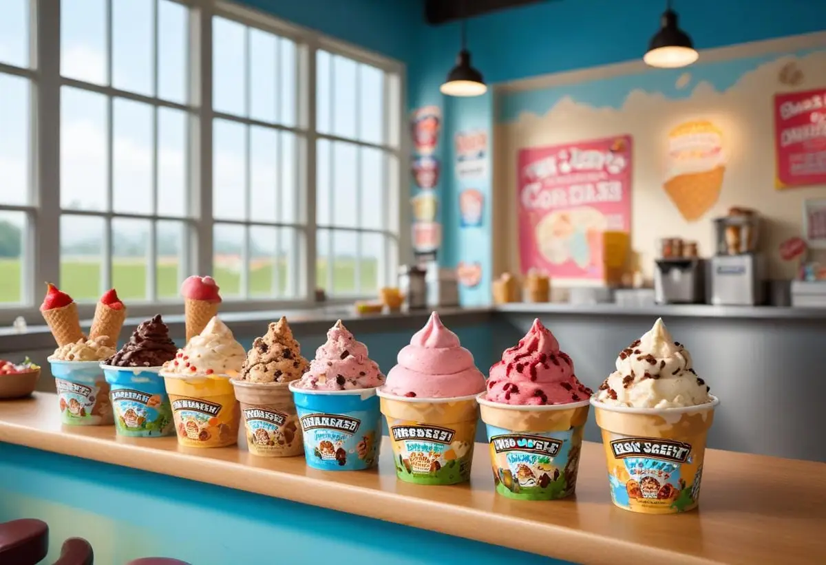 Ben och Jerry kalorier illustration